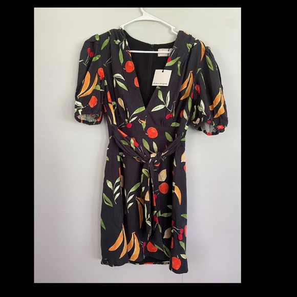 BNKR calypso ss mini dress black fruit bowl - Picture 3 of 6